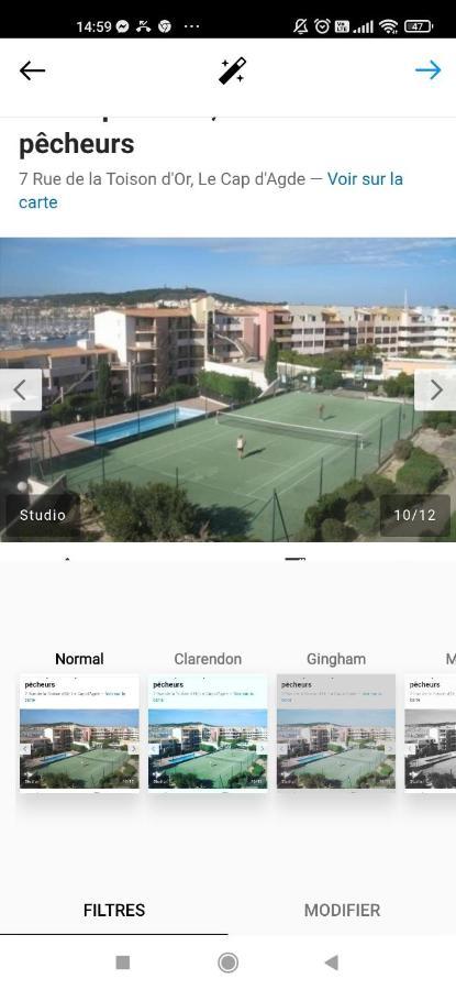 Studio Cabine Ile Des Pecheurs Cap D'Agde Tennis Zewnętrze zdjęcie